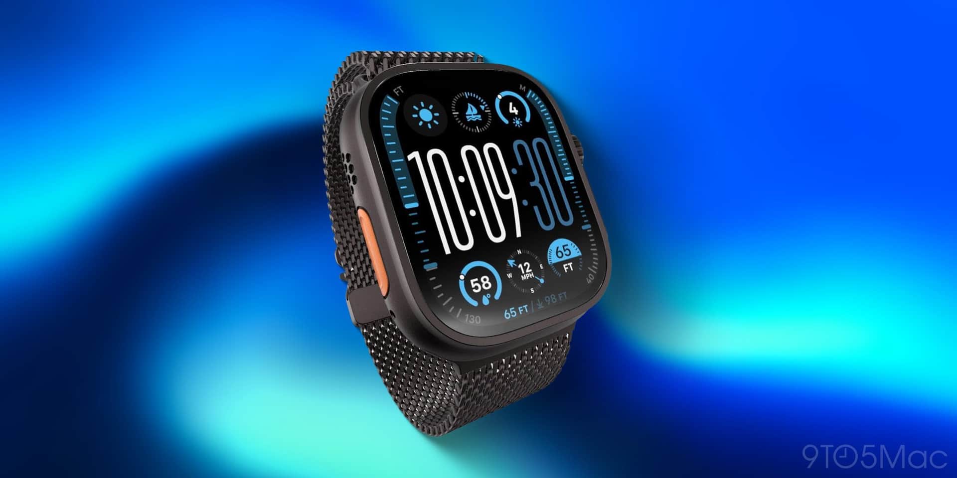 Apple Watch Ultra 2 in modular blue
