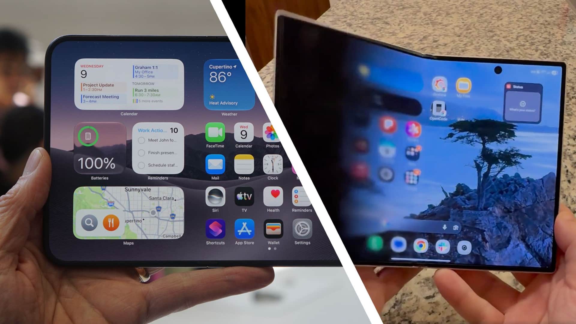iPhone Duo, Galaxy Z Fold 8 get the same folding animation