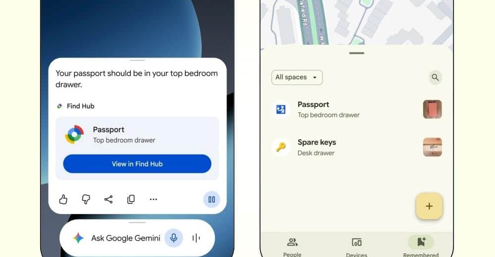Gemini can now remember where you put things