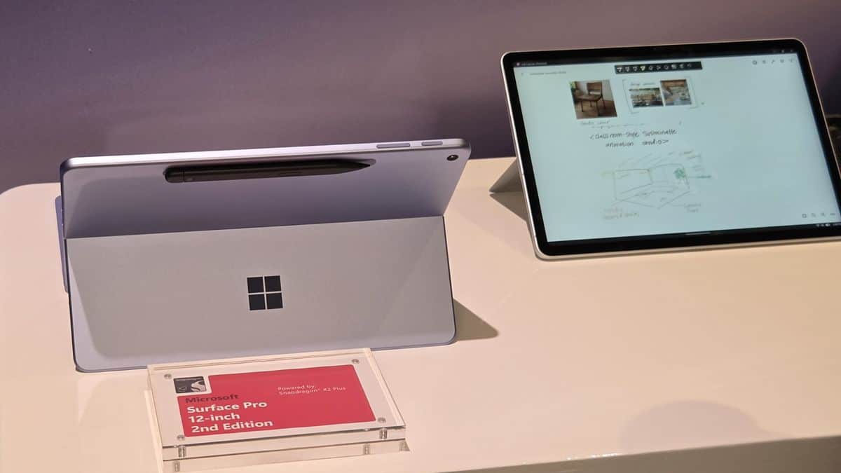 Microsoft Surface — Surface Pro 12-inch comes in violet, black, and platinum. Image credit: Zac Bowden / Windows Central