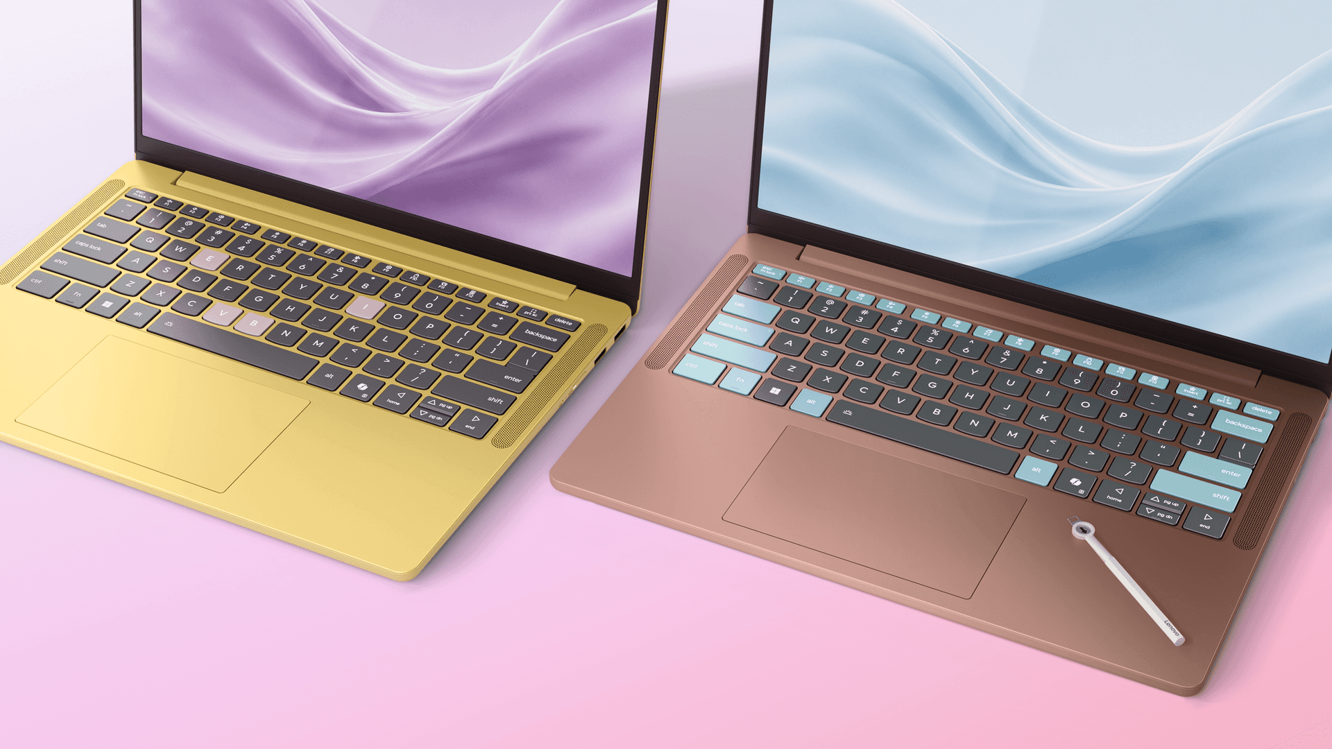 Swappable keycaps on the Lenovo IdeaPad Vibe