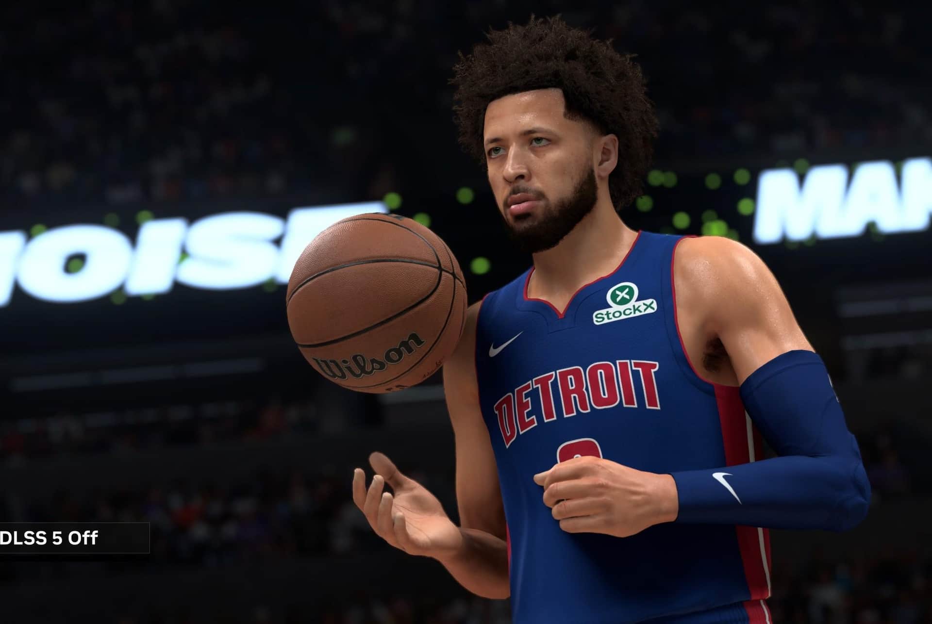 DLSS 5 comparison showing NBA 2K27 without and with the technology — Nvidia