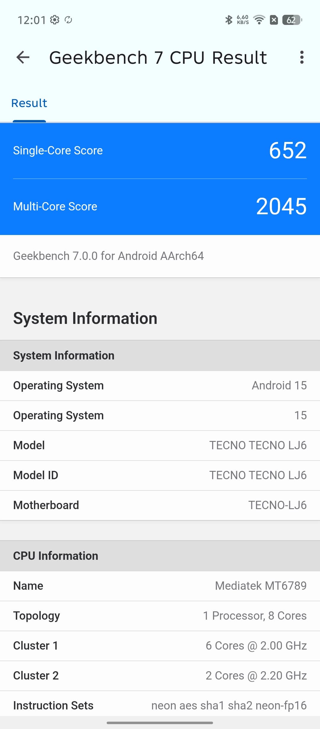 Tecno Pova 7 Neo