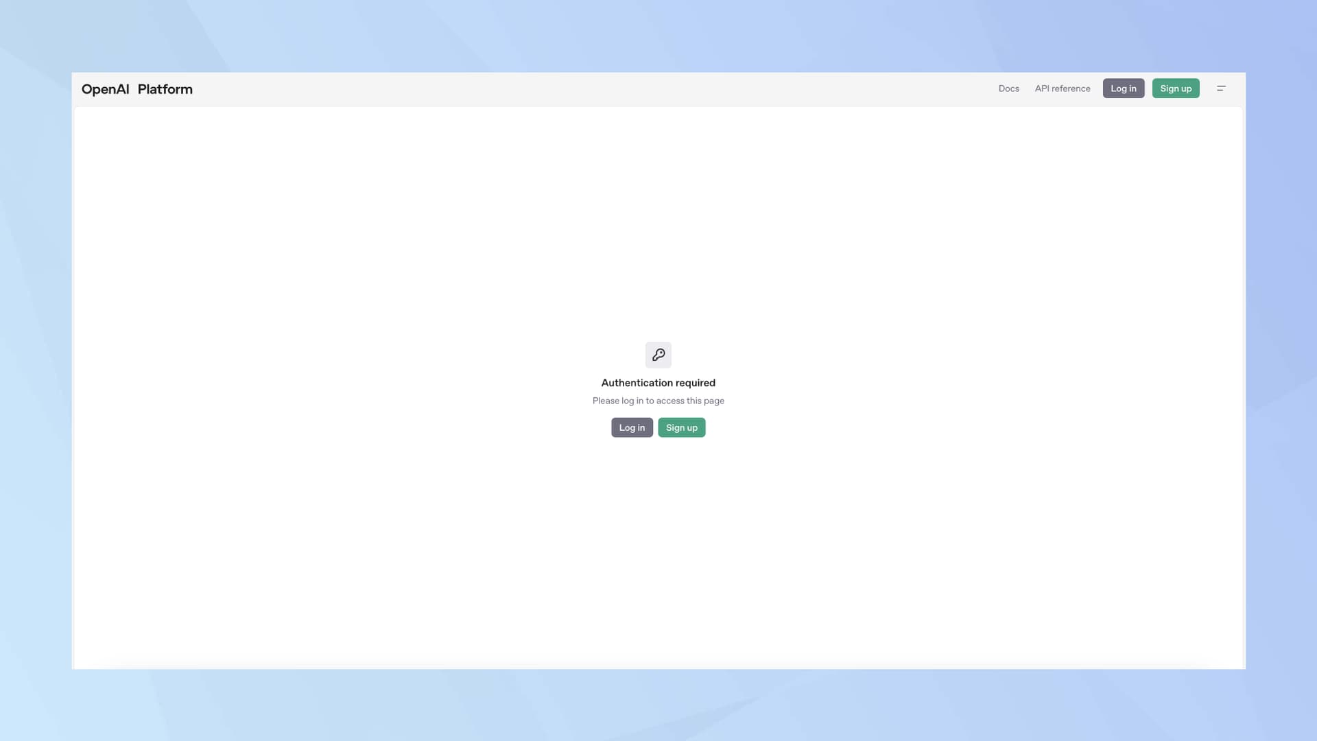 ChatGPT OpenAI API platform page — Image credit: Tom's Guide