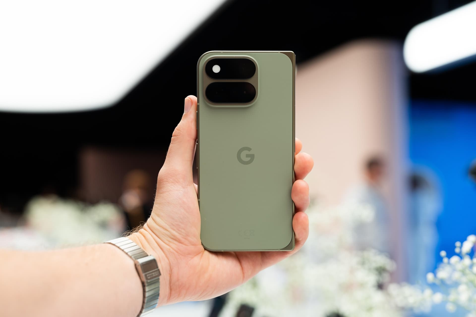 Google Pixel 11 Pro Fold closed in hands