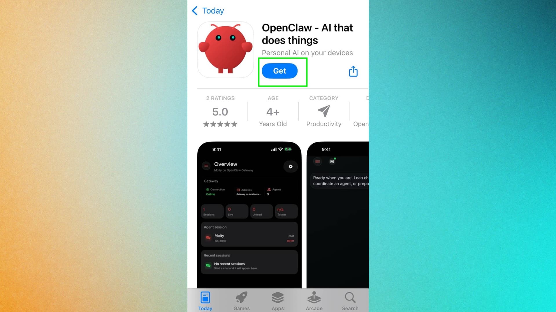OpenClaw app downloaded