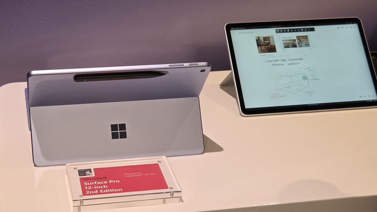 Microsoft Surface — Surface Pro 12-inch comes in violet, black, and platinum. Image credit: Zac Bowden / Windows Central