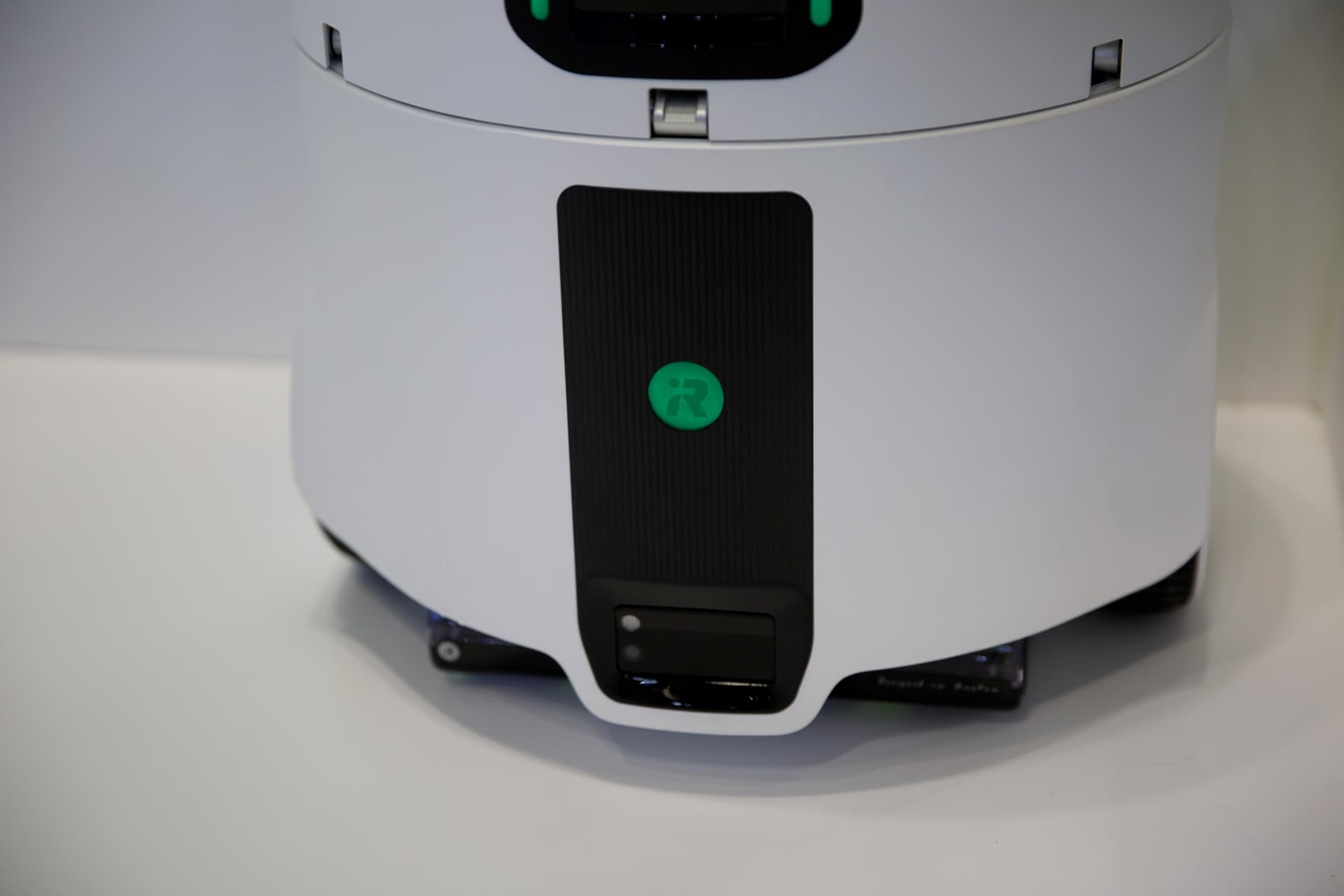 Part of the floor-washing mechanism is visible, but iRobot did not show the underside.