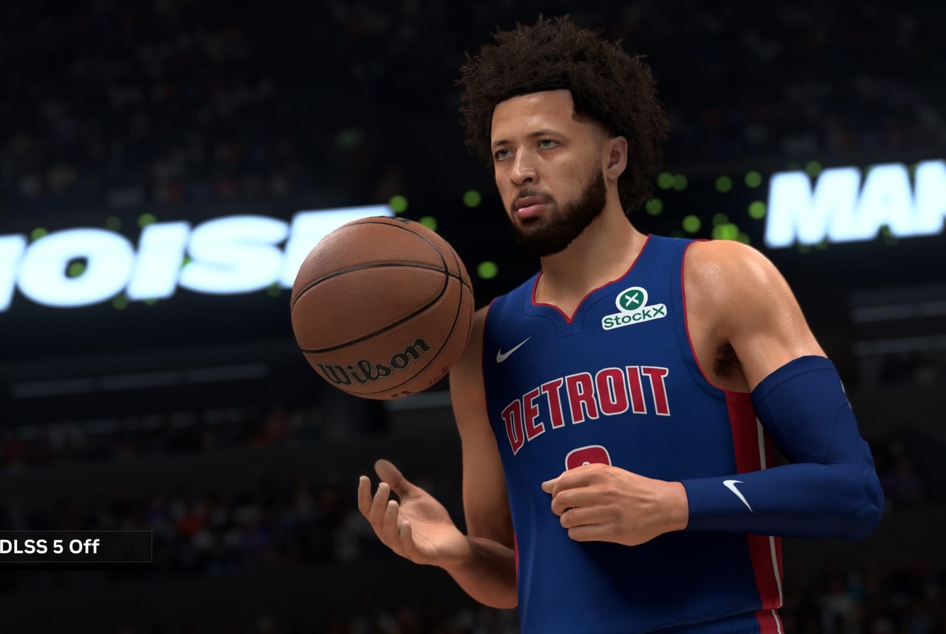 DLSS 5 comparison showing NBA 2K27 without and with the technology — Nvidia