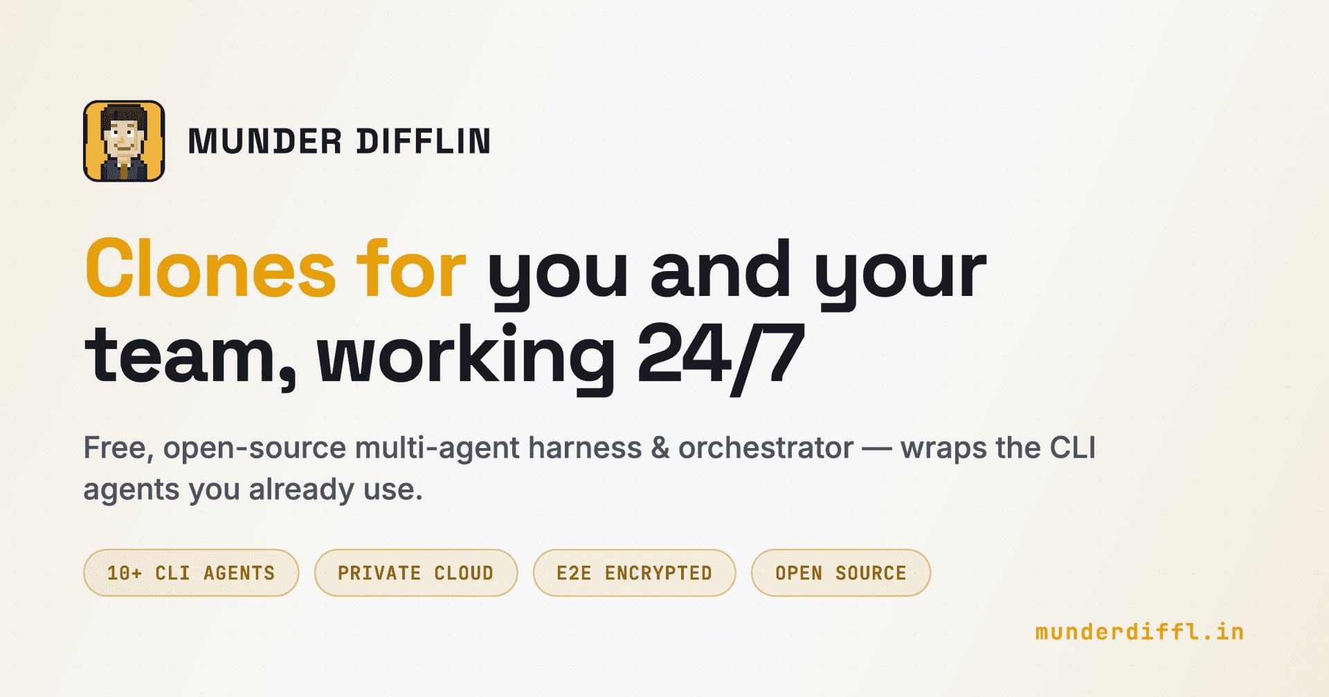 Munder Difflin turns CLI agents into AI clones